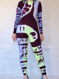 Hand Dyed Catsuit Multicolour-Celia Calderón Asensio-APOC STORE