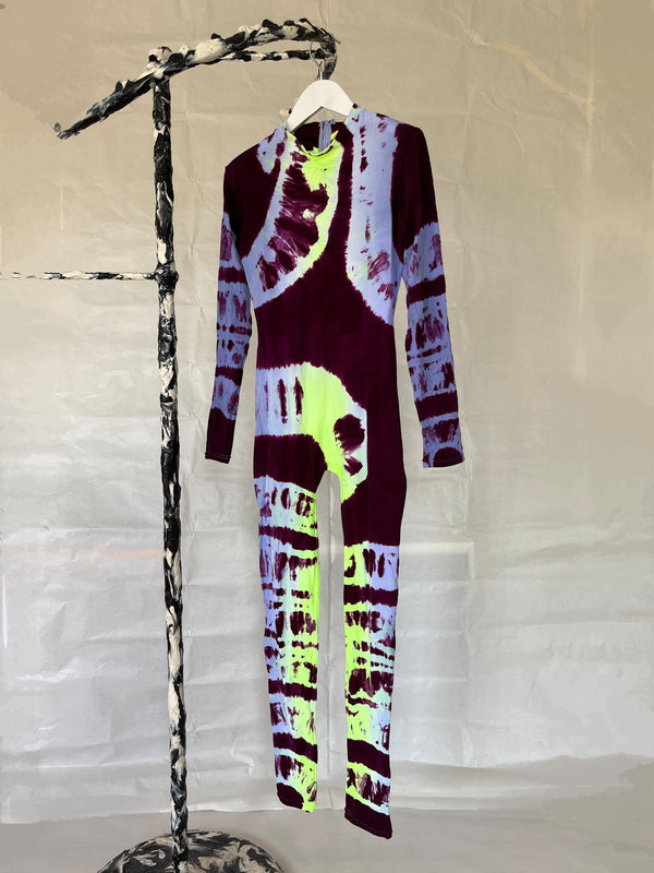 Hand Dyed Catsuit Multicolour-Celia Calderón Asensio-APOC STORE