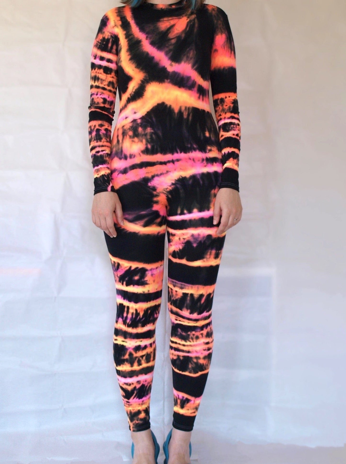 Hand Dyed Catsuit Multicolour-Celia Calderón Asensio-APOC STORE