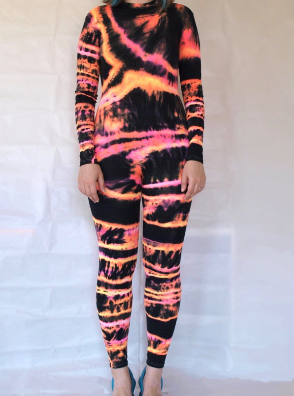 Hand Dyed Catsuit Multicolour-Celia Calderón Asensio-APOC STORE