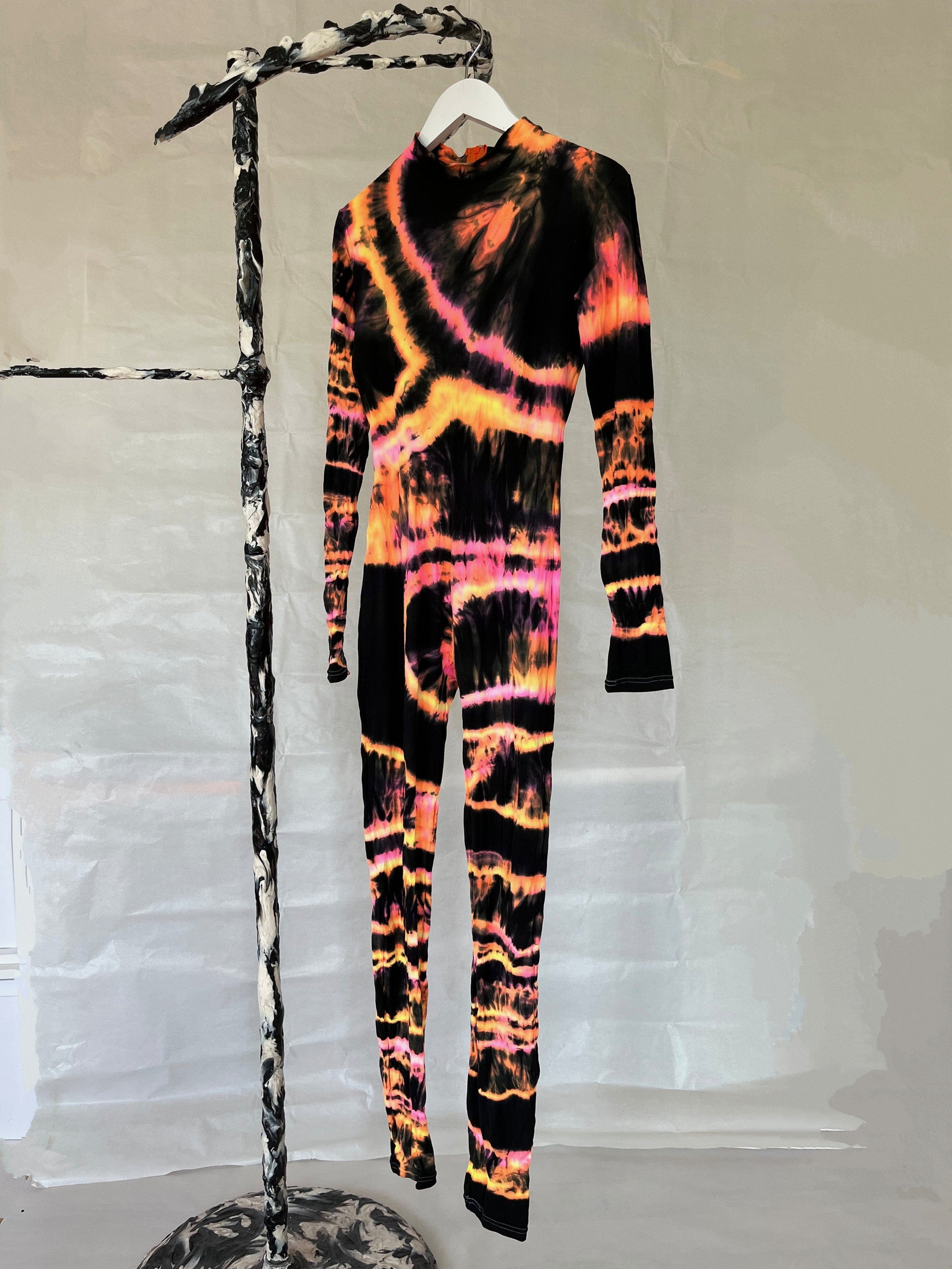 Hand Dyed Catsuit Multicolour-Celia Calderón Asensio-APOC STORE