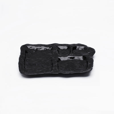 Ceramic Plate Black-EEGGNET-APOC STORE