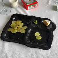 Ceramic Plate Black-EEGGNET-APOC STORE