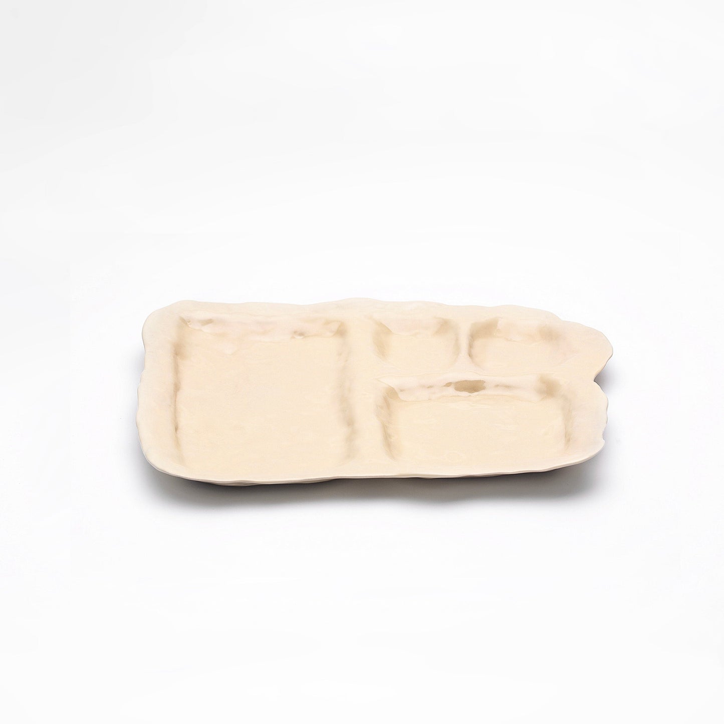 Ceramic Plate Cream-EEGGNET-APOC STORE