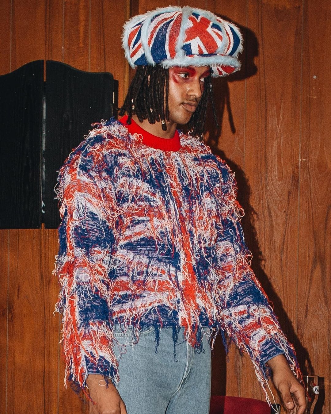 Distressed Beer Towel Jumper-Adam Jones-APOC STORE