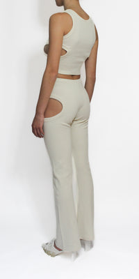 Beige Orbit Top-Oriens-APOC STORE