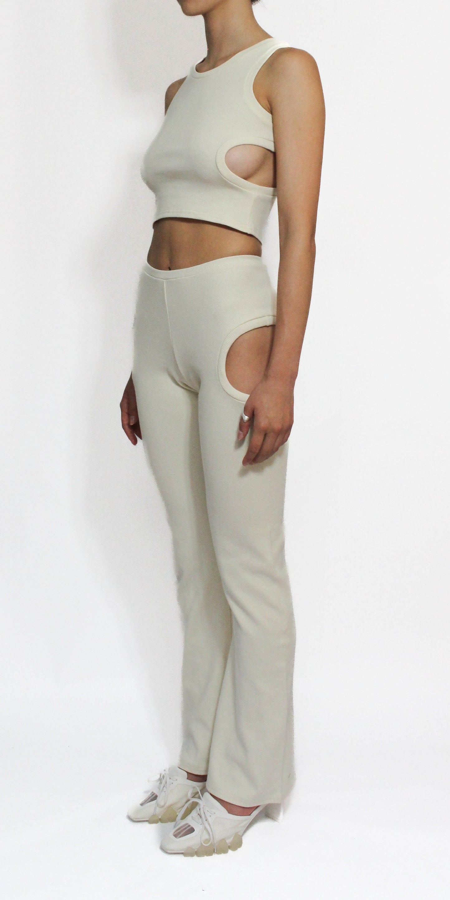 Beige Orbit Top-Oriens-APOC STORE