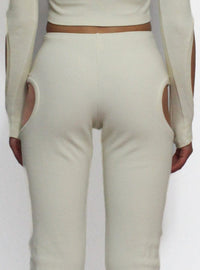 Beige Orbit Pants-Oriens-APOC STORE
