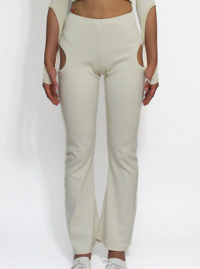 Beige Orbit Pants-Oriens-APOC STORE