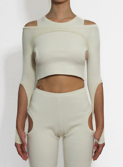 Beige Orbit Bolero-Oriens-APOC STORE