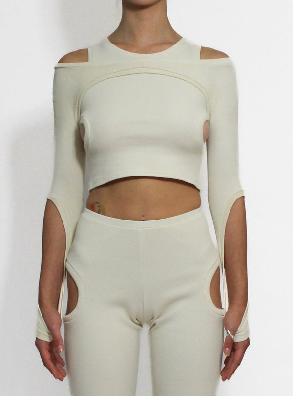 Beige Orbit Bolero-Oriens-APOC STORE