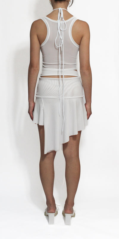 White Illusion Mesh Underbust Top-Oriens-APOC STORE