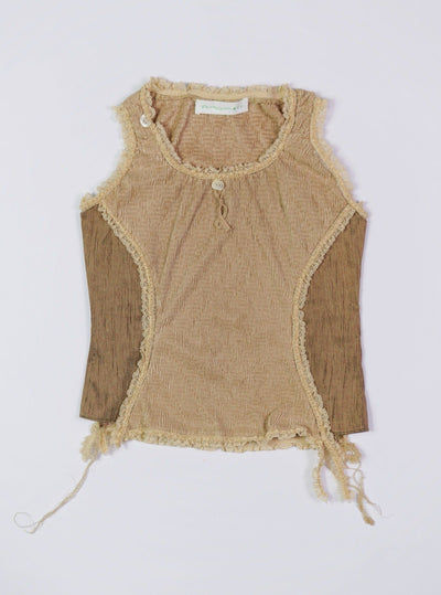 Crinkle Tank Top-GARBAGE CORE-APOC STORE