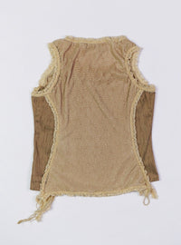 Crinkle Tank Top-GARBAGE CORE-APOC STORE