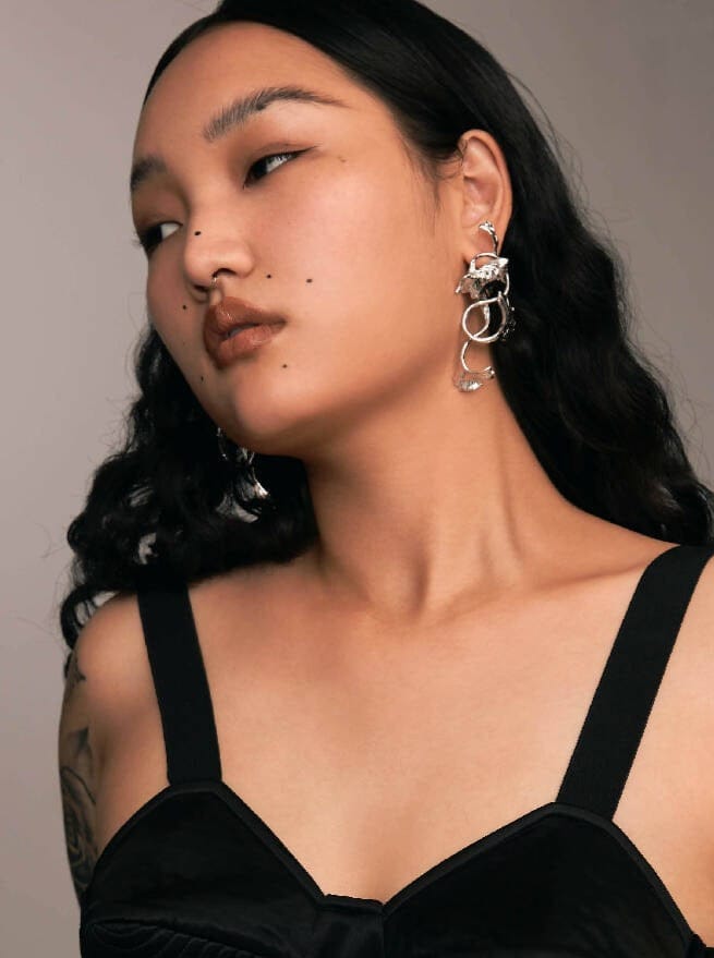 Gold Betta Fish Earrings-Ancient Future-APOC STORE