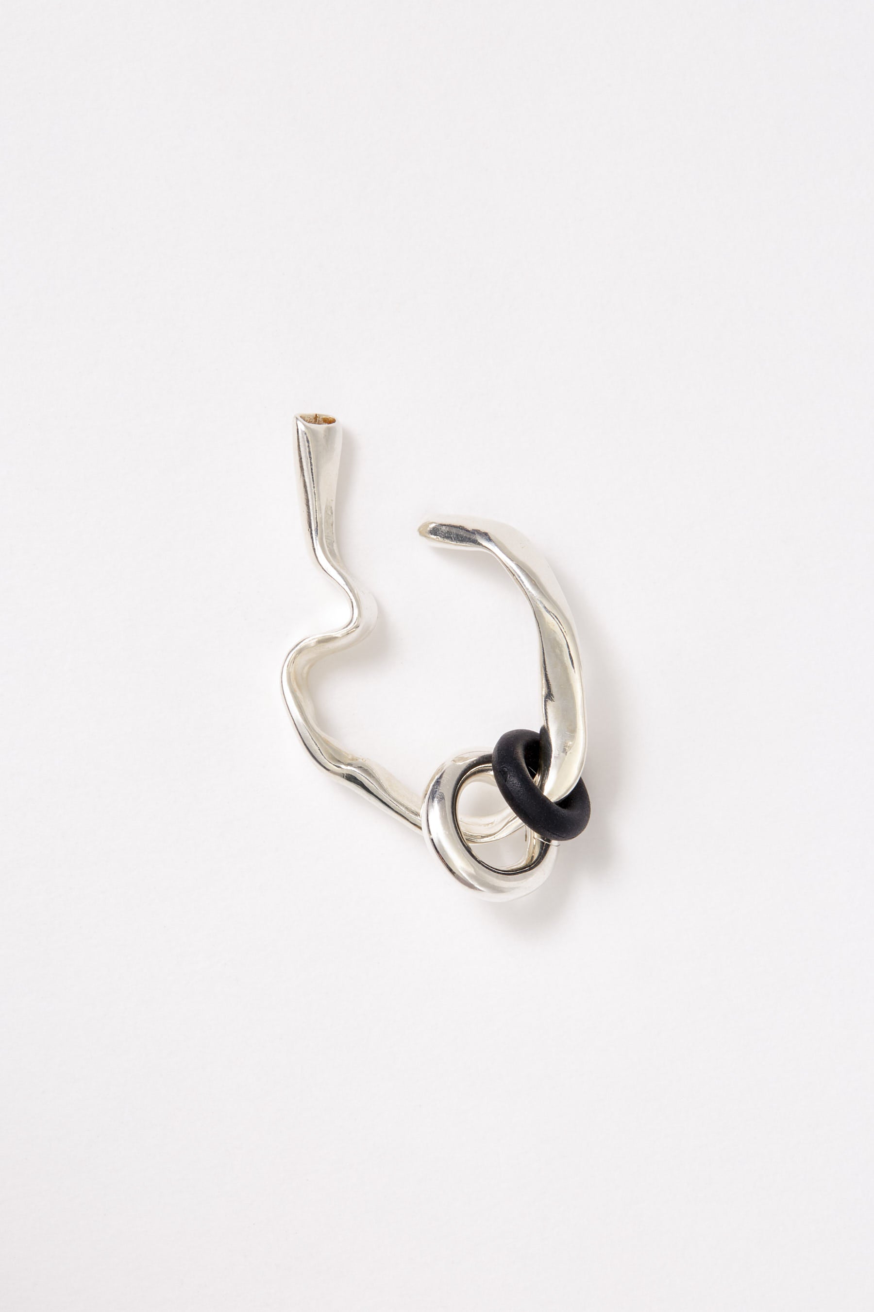 Silver Ear Cuff with Removable Rings-Karmuel Young-APOC STORE