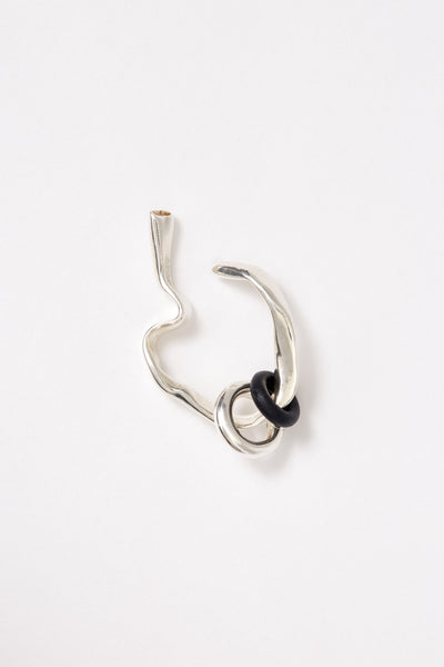 Silver Ear Cuff with Removable Rings-Karmuel Young-APOC STORE