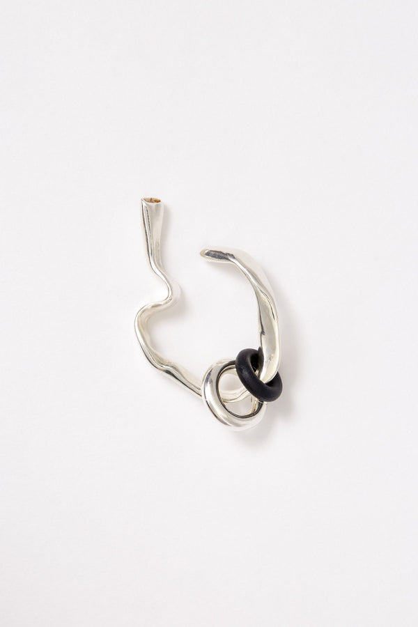 Silver Ear Cuff with Removable Rings-Karmuel Young-APOC STORE