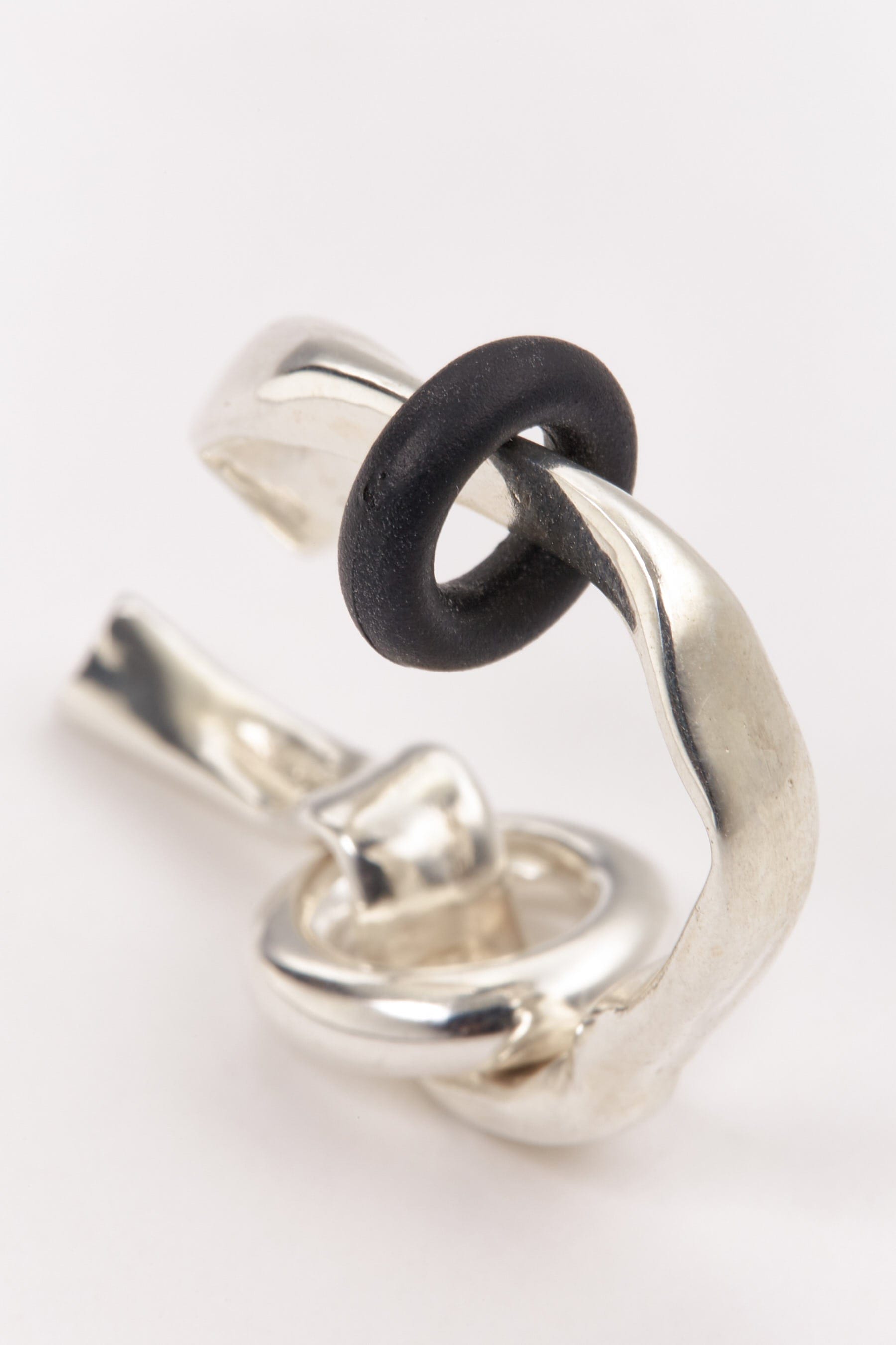 Silver Ear Cuff with Removable Rings-Karmuel Young-APOC STORE