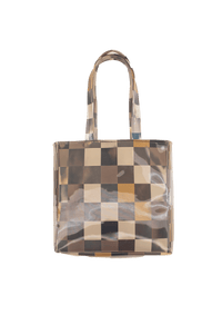 Chocolate Checker Midi Tote-Leeann Huang-APOC STORE