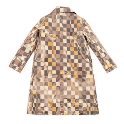 Colour-Flip Mini Chocolate Checker Print Coat-Leeann Huang-APOC STORE
