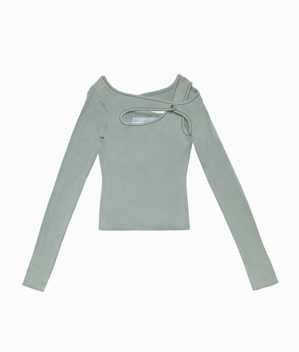 Score Knit Top Clay-René Scheibenbauer-APOC STORE