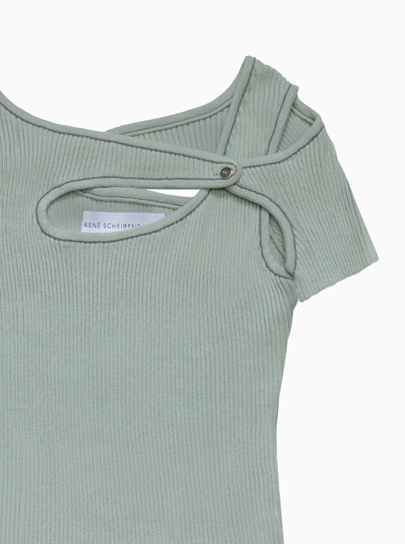 Knit Top Shortsleeve Clay-René Scheibenbauer-APOC STORE