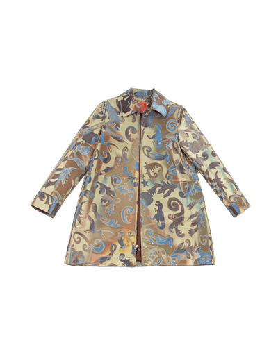 Colour Changing Cowboy Fleur Pattern Coat-Leeann Huang-APOC STORE