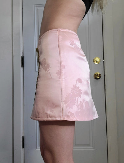 Cross Stitch Kitten Mini Skirt-Kristin Mallison-APOC STORE