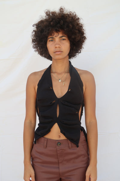 Black Butterfly Top-Krystal Paniagua-APOC STORE