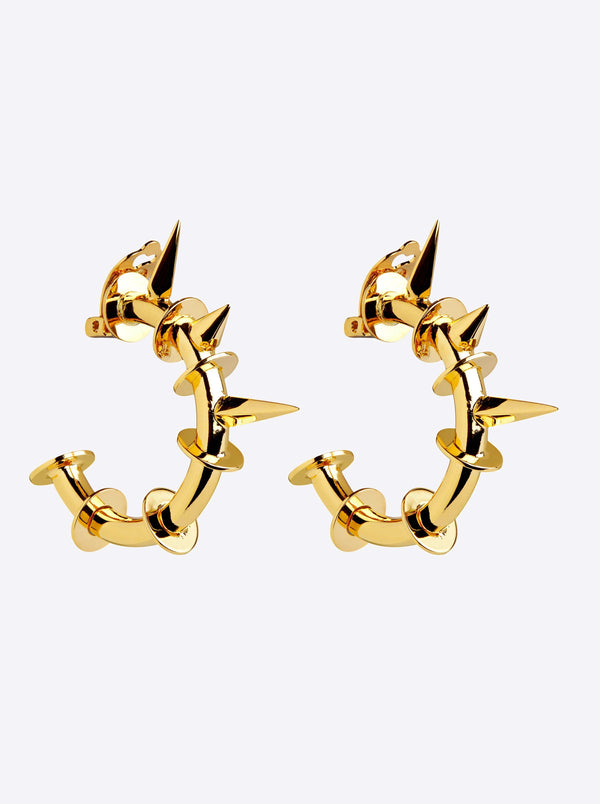 Punk hoops earrings-Angostura-APOC STORE