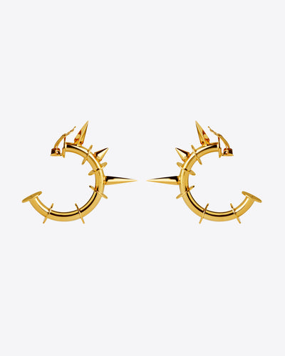 Punk hoops earrings-Angostura-APOC STORE