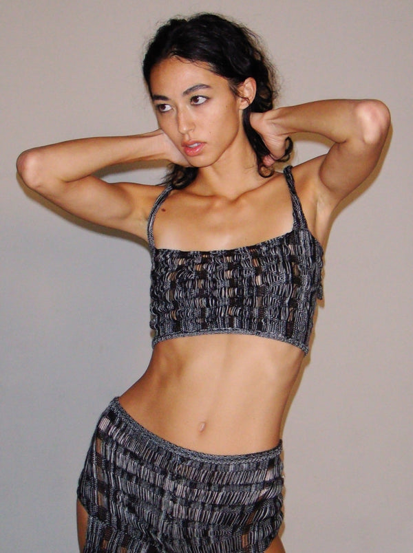 Hand Grid Vine Tank Top-July Li-APOC STORE