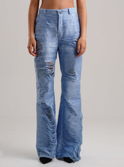 Distressed Threads Trousers-Constanca Entrudo-APOC STORE