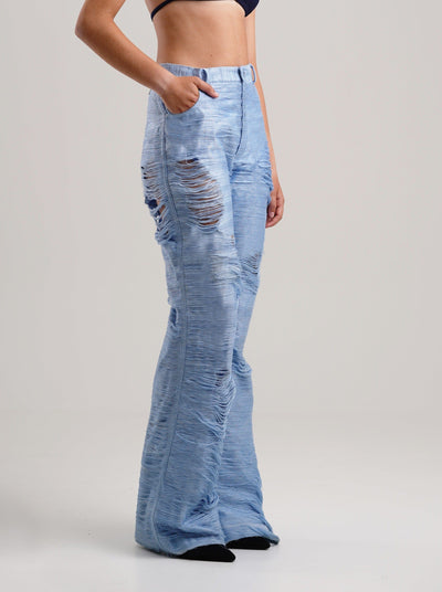 Distressed Threads Trousers-Constanca Entrudo-APOC STORE