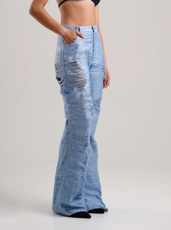 Distressed Threads Trousers-Constanca Entrudo-APOC STORE