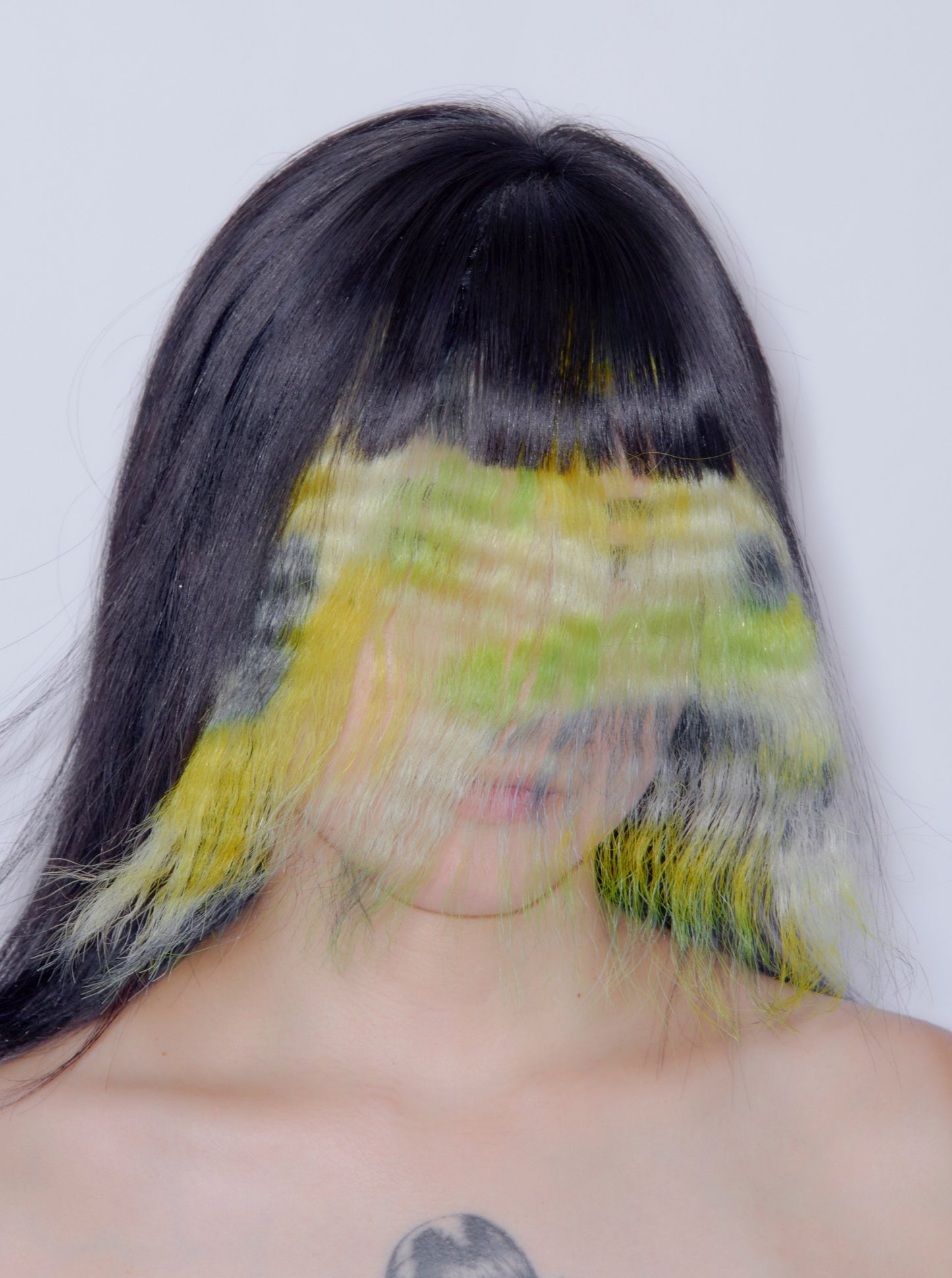 Camouflage Chelsea Wig Yellow Green-Tomihiro Kono-APOC STORE