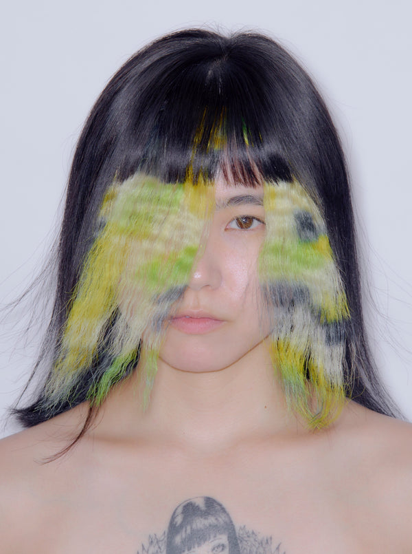 Camouflage Chelsea Wig Yellow Green-Tomihiro Kono-APOC STORE