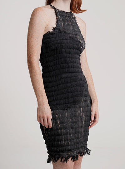 Felted Dot Handwoven Dress-Constanca Entrudo-APOC STORE