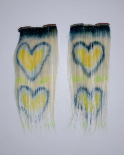 Short Heart Extensions Blue Black Yellow-Tomihiro Kono-APOC STORE