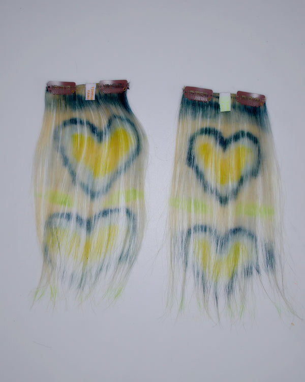 Short Heart Extensions Blue Black Yellow-Tomihiro Kono-APOC STORE
