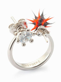 Spike Moi et Toi (Ear)Ring Clear Stone-D’heygere-APOC STORE