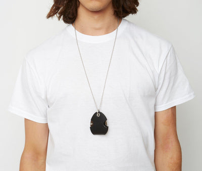 Mirror Pendant Black-D’heygere-APOC STORE
