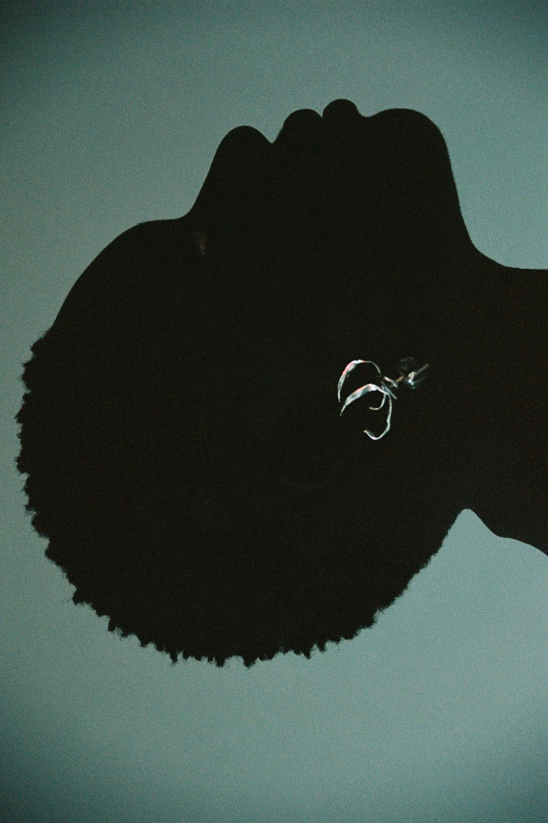 Silver Ear Cuff with Removable Green Fluorite Pendant-Karmuel Young-APOC STORE