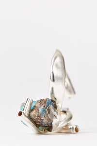 Silver Ear Cuff with Removable Blue Heminmorphite Pendant-Karmuel Young-APOC STORE