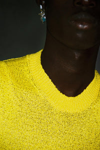 Silver Ear Cuff with Removable Blue Heminmorphite Pendant-Karmuel Young-APOC STORE