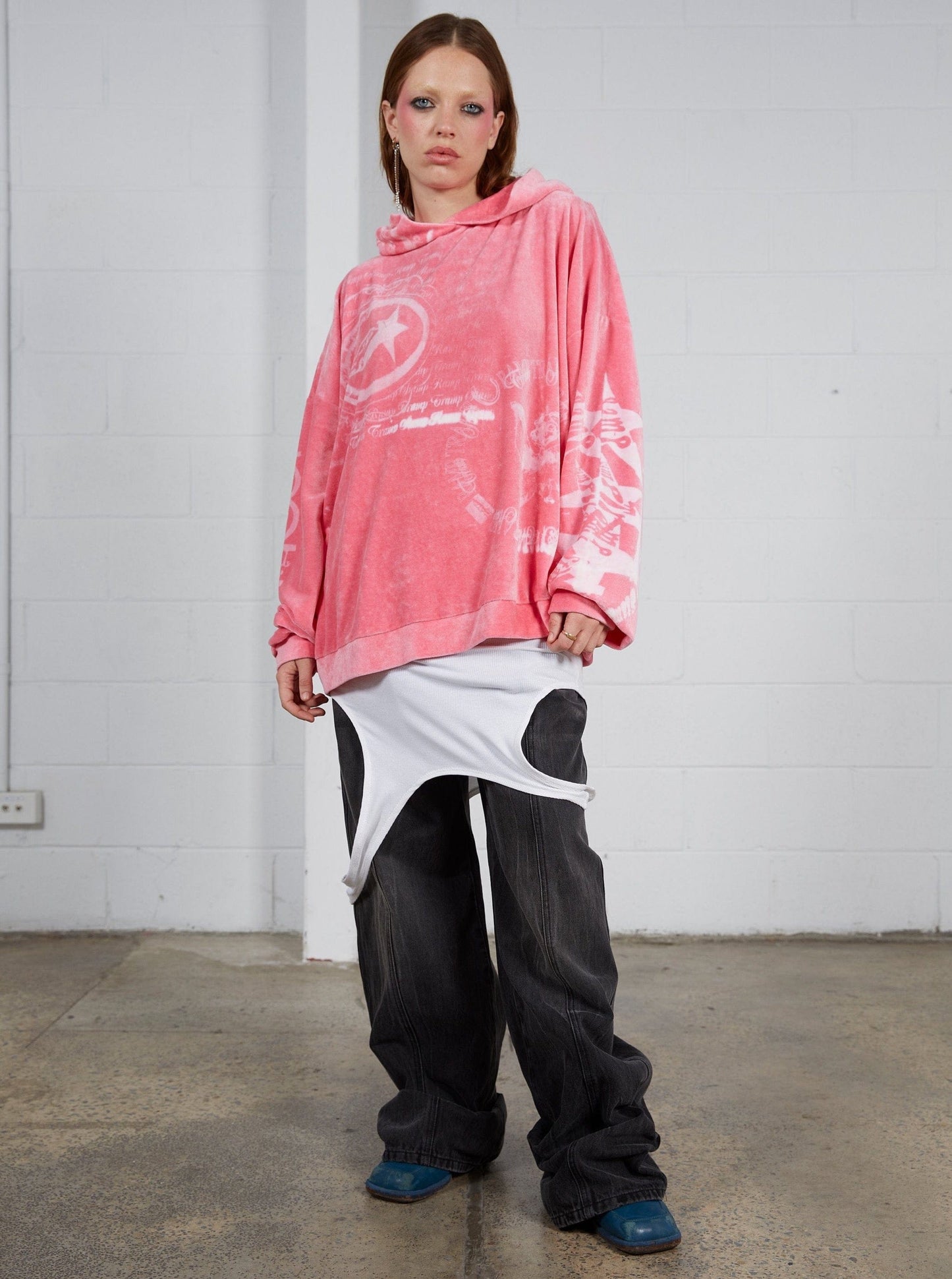 Ramp Tramp Scalloped Pocket Jeans-NIAMH GALEA-APOC STORE