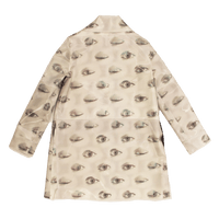 Animated Beige Lenticular Button-up Mac Style Mini Coat-Leeann Huang-APOC STORE