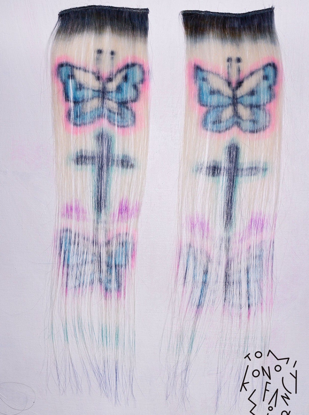 Fancy Blue Butterfly + Cross-Tomihiro Kono-APOC STORE