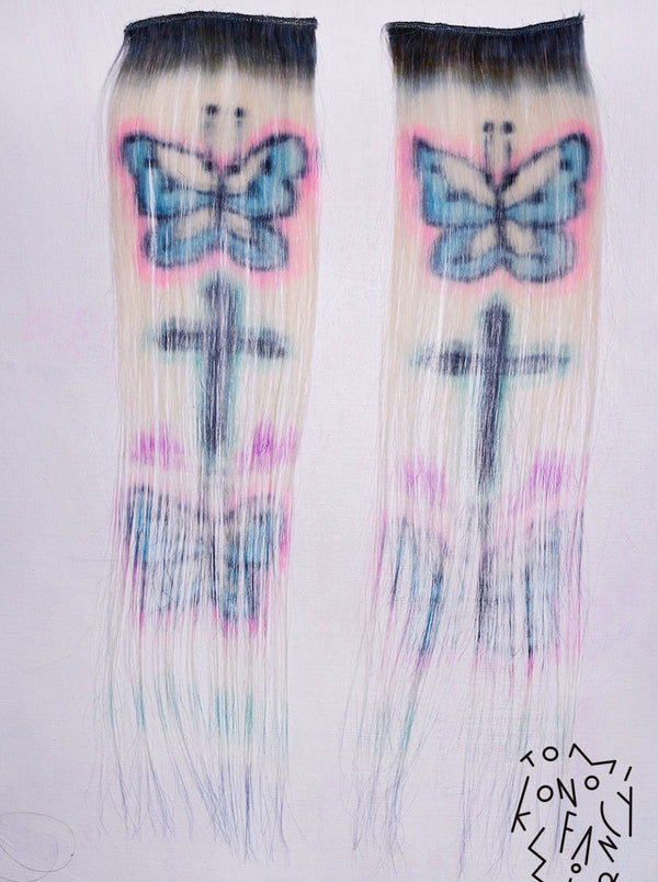 Fancy Blue Butterfly + Cross-Tomihiro Kono-APOC STORE